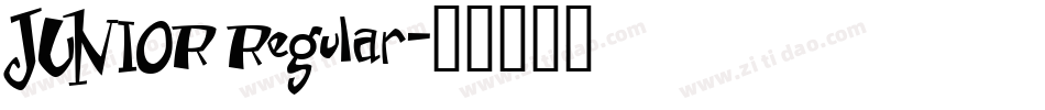 JUNIOR Regular字体转换